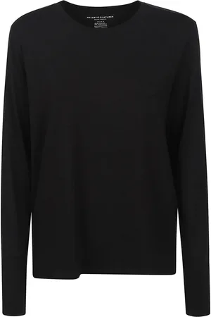 Majestic Koszulki, Kobieta, Czarny, M, Czarne T-shirty i Pola z Wiskozy