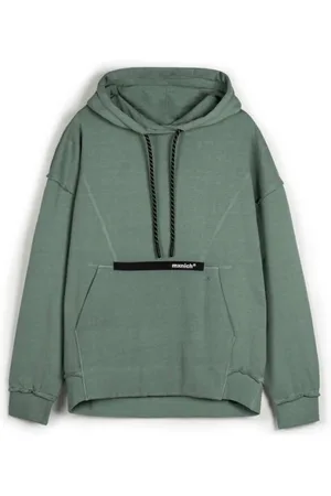 Munich Bluzy, Mężczyzna, Zielony, L, Zielony Streetwear Hoodie Oversize