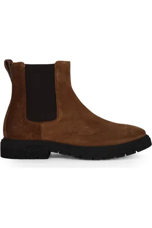 Fabi Buty, Mężczyzna, brązowy, 40 EU, Zamsz, Zamszowy Chelsea Boot z Zapięciem na Zamek