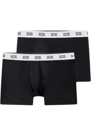 GCDS Bielizna, Mężczyzna, Czarny, XS, Męskie Essentials Boxer Briefs 2-Pack