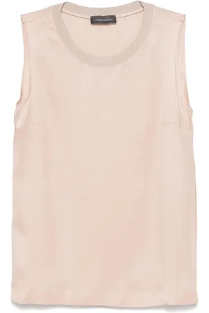 LORENA ANTONIAZZI Koszulki, Kobieta, Różowy, L, Gemini Różowy Tank Top Styl Casual