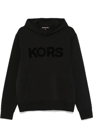 Michael Kors Bluzy, Mężczyzna, Czarny, 2XL, Bluza z Kapturem z Logo w Czarnym