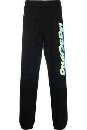 Moschino Spodnie, Mężczyzna, Czarny, L, Czarne Casual Bawełniane Spodnie