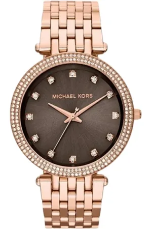 Michael Kors Akcesoria, Kobieta, Różowy, ONE SIZE, Różowe Złoto Damski Zegarek Kwarcowy