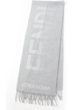 Fendi Pre-owned, Kobieta, Szary, ONE SIZE, Pre-owned Wool scarves