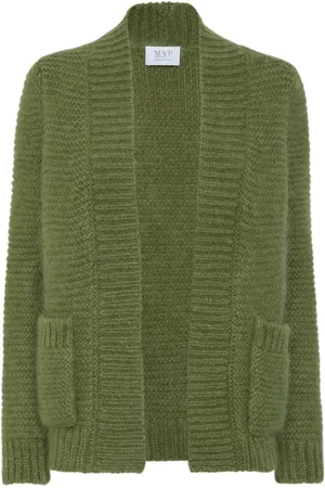MVP Wardrobe Swetry, Kobieta, Zielony, 2XS, Wełna, Baima Cardigan