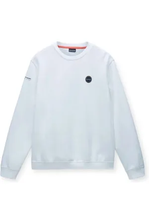 Napapijri Bluzy, Mężczyzna, Biały, L, Bluza męska B-Badge C