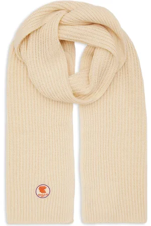 Gallo Akcesoria, unisex, Beżowy, ONE SIZE, Unisex gładki biały szal żakardowy