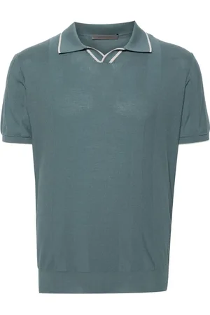 corneliani Koszulki, Mężczyzna, Zielony, L, Zielona Casualowa Koszulka Polo