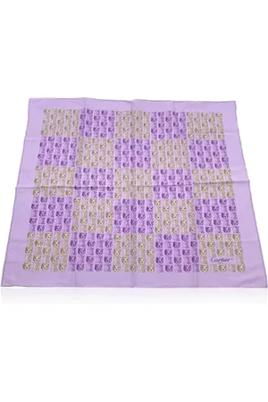 Cartier Pre-owned, Kobieta, Fioletowy, ONE SIZE, Bawełna, Pre-owned Cotton scarves