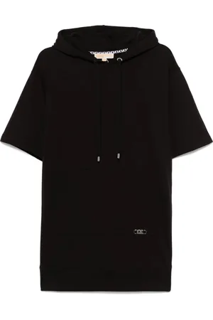 Michael Kors Sukienki, Kobieta, Czarny, L, Casual Czarna Bawełniana Mini Sukienka