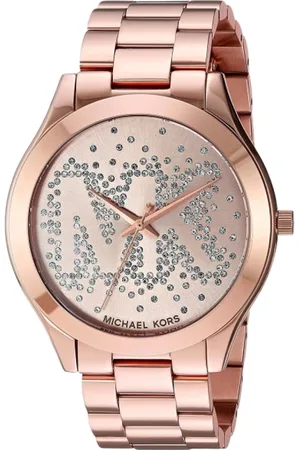 Michael Kors Akcesoria, Kobieta, Różowy, ONE SIZE, Różowe Złoto Damski Zegarek Kwarcowy