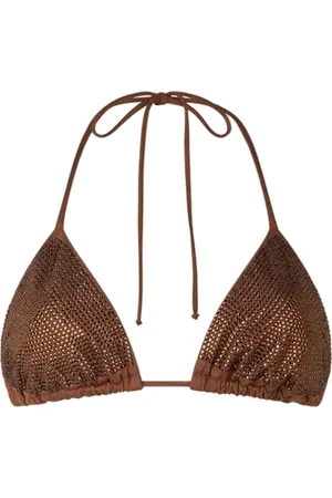 MC2 SAINT BARTH Stroje kąpielowe, Kobieta, brązowy, S, Koronkowy Bralette w Różnych Kolorach