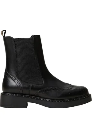 Twin-Set Buty, Kobieta, Czarny, 38 EU, Skórzane Buty