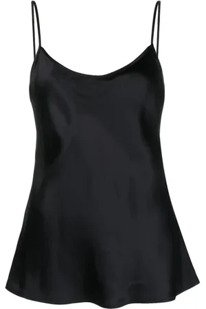 LORENA ANTONIAZZI Koszulki, Kobieta, Czarny, XS, Czarny Casual Tank Top