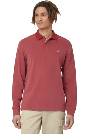 HARMONT&BLAINE Koszulki, Mężczyzna, Czerwony, 3XL, Bawełna, Polo