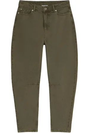 Halfboy Jeansy, Kobieta, Zielony, W27, Ciemnozielone Spodnie Bananowe