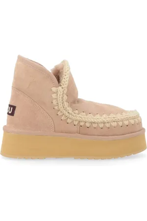 Mou Buty, Kobieta, brązowy, 39 EU, Zamsz, Ręcznie robione Mini Eskimo Zamsz Platforma But