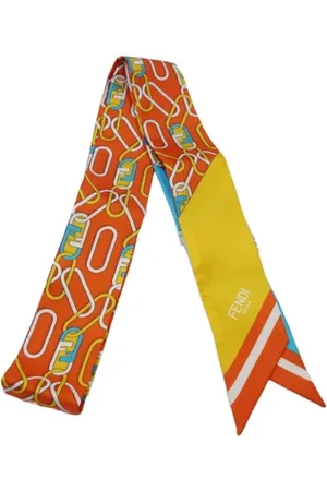 Fendi Pre-owned, Kobieta, Wielobarwność, ONE SIZE, Pre-owned Silk scarves