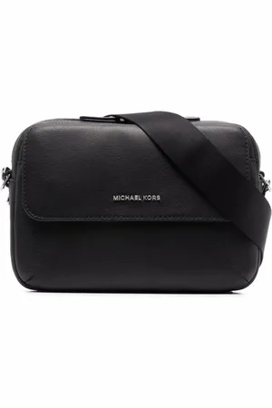 Michael Kors Torebki, Mężczyzna, Czarny, ONE SIZE, Casual Messenger Bag z Czarną Skórą