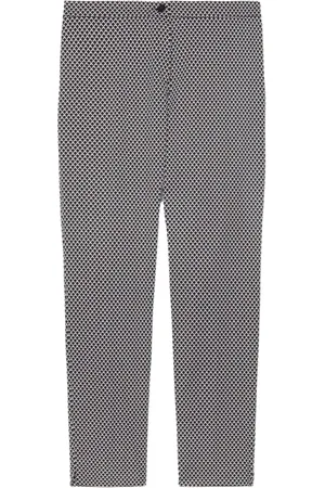 Elena Miro Spodnie, Kobieta, Czarny, L, Len, Spodnie Slim Fit z mieszanki bawełny