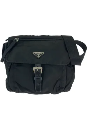Prada Pre-owned, Kobieta, Czarny, ONE SIZE, Nylon, Pre-owned Canvas crossbody-bags