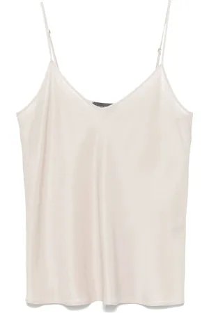 LORENA ANTONIAZZI Koszulki, Kobieta, Beżowy, L, Casual Tank Top