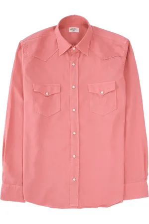 HARTFORD Koszule, Mężczyzna, Różowy, XL, Zachodnia Koszula z Tencel Twill