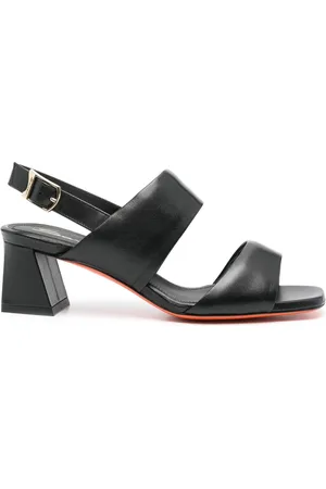 santoni Buty, Kobieta, Czarny, 38 EU, Eleganckie Czarne Skórzane Obcasy
