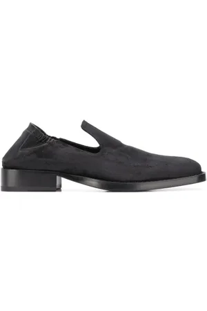 ANN DEMEULEMEESTER Buty, Mężczyzna, Czarny, 41 EU, Klasyczne Czarne Skórzane Sandały