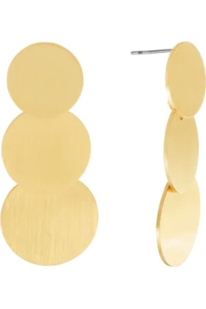 Dansk Copenhagen Akcesoria, Kobieta, Żółty, ONE SIZE, Skandynawski Złoty Kolczyk Multi Dot
