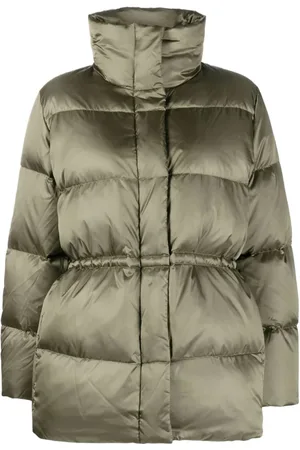 Calvin Klein Płaszcze, Kobieta, Zielony, M, Nylon, Zielona kurtka puchowa