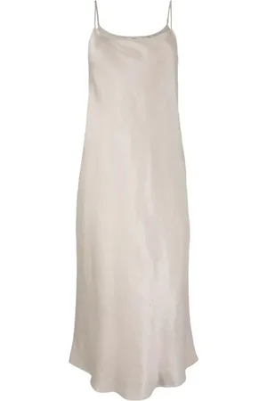 Vince Sukienki, Kobieta, Beżowy, M, Beżowa Maxi Casual Sukienka Slip
