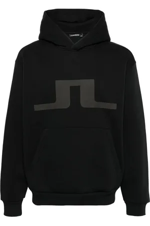 J Lindeberg Bluzy, Mężczyzna, Czarny, L, Czarna Graficzna Bluza Casual Sweter