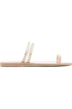 Ancient Greek Sandals Buty, Kobieta, Biały, 36 EU, Białe skórzane sandały casual