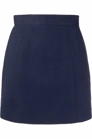 See by Chloé Spódnice, Kobieta, Niebieski, S, Bawełna, Niebieska Spódnica Casual Bawełna Lniana