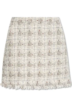 Munthe Spódnice, Kobieta, Beżowy, 2XL, Tweed, Tweedowa Spódnica