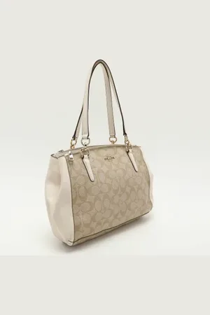 Coach Pre-owned, Kobieta, Beżowy, ONE SIZE, Pre-owned Canvas handbags