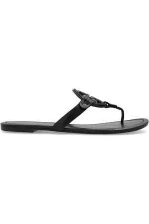 Tory Burch Buty, Kobieta, Czarny, 36 EU, Skóra, Skórzane klapki