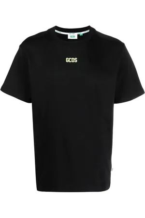 GCDS Koszulki, Mężczyzna, Zielony, S, Zielony Bawełniany T-shirt Casual