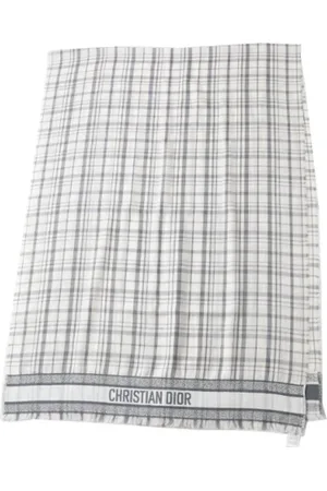 Dior Pre-owned, Mężczyzna, Biały, ONE SIZE, Pre-owned Silk scarves