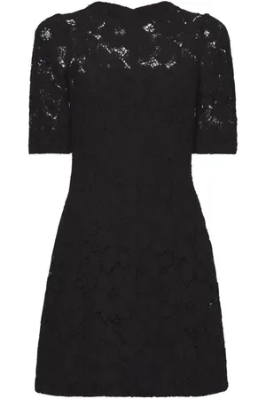 Proenza Schouler Sukienki, Kobieta, Czarny, M, Poliester, Czarna Koronkowa Sukienka Mini