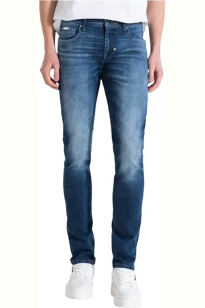 Antony Morato Jeansy, Mężczyzna, Niebieski, W30, Nowoczesne Spodnie Tapered