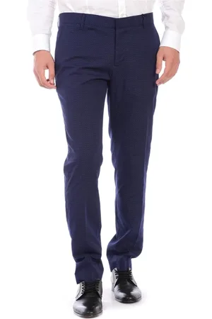 D.A. Daniele Alessandrini Spodnie, Mężczyzna, Niebieski, L, Denim, Slim Fit Denim Jeansy