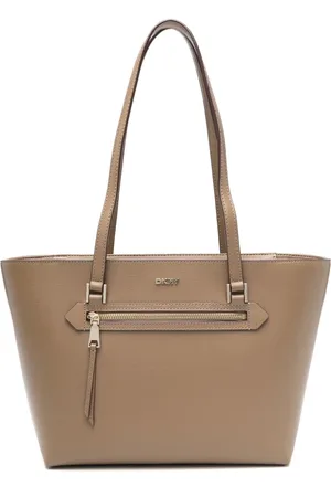 DKNY Torebki, Kobieta, Beżowy, ONE SIZE, Niebieska Torba Torebka z Logo