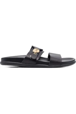 Ancient Greek Sandals Buty, Kobieta, Czarny, 38 EU, Czarne skórzane sandały casualowe