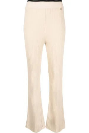 Sonia by Sonia Rykiel Spodnie, Kobieta, Beżowy, M, Bawełna, Casual Brązowe Spodnie Bawełna Wiskoza Poliester