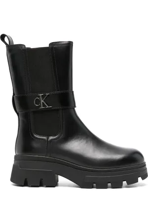 Calvin Klein Buty, Kobieta, Czarny, 38 EU, Chunky Combat Chelsea Botki