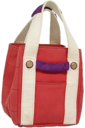 CHANEL Pre-owned, Kobieta, Czerwony, ONE SIZE, Pre-owned Canvas handbags