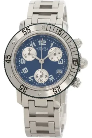 Hermès Pre-owned, Mężczyzna, Niebieski, ONE SIZE, Pre-owned Stainless Steel watches